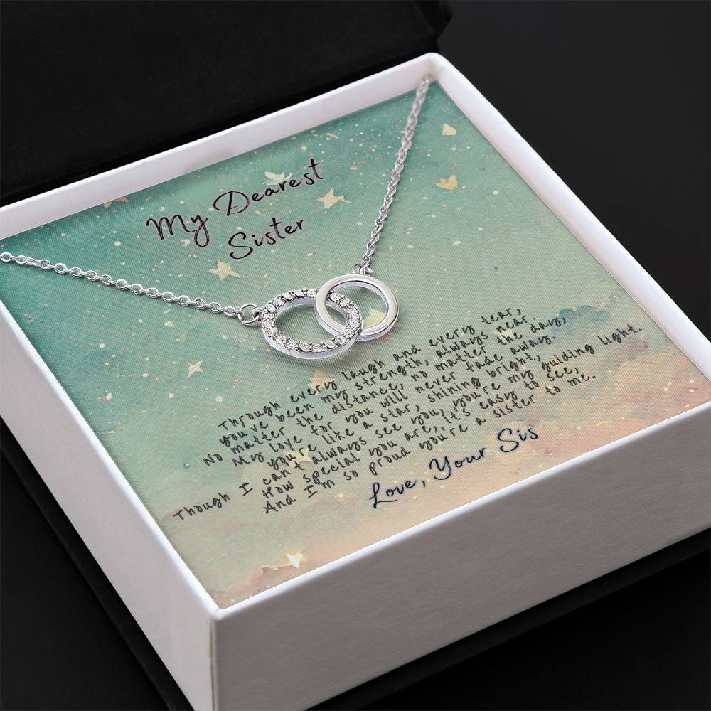 Sister Bond Necklace- Dearest Sister- You're My Guiding Light