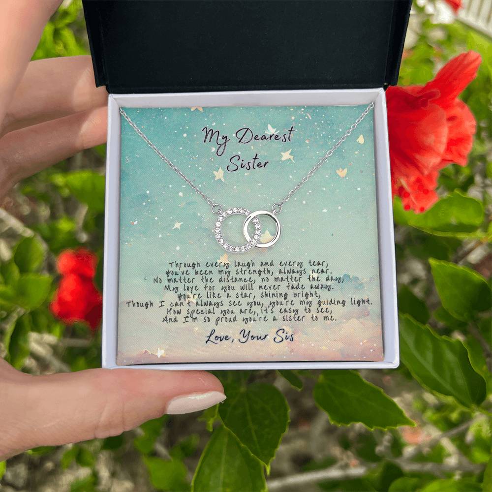 Sister Bond Necklace- Dearest Sister- You're My Guiding Light