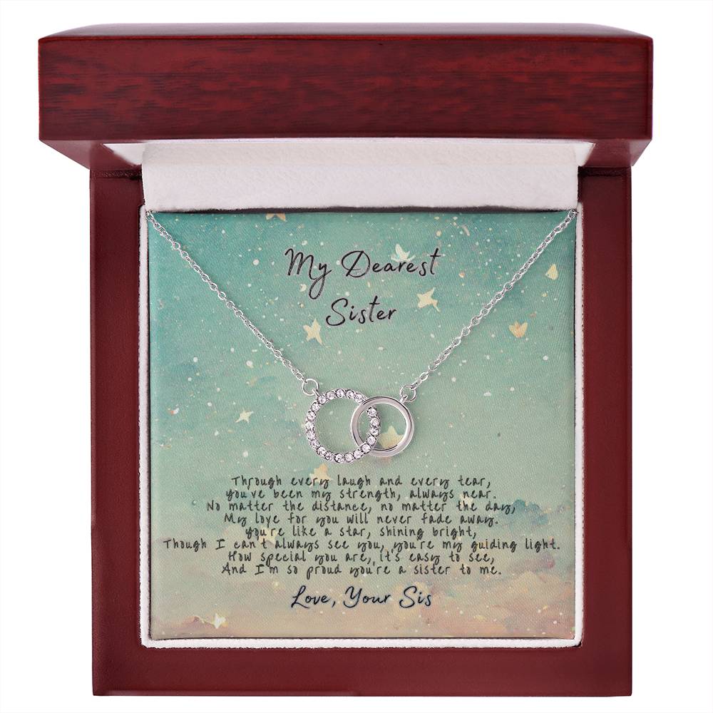 Sister Bond Necklace- Dearest Sister- You're My Guiding Light