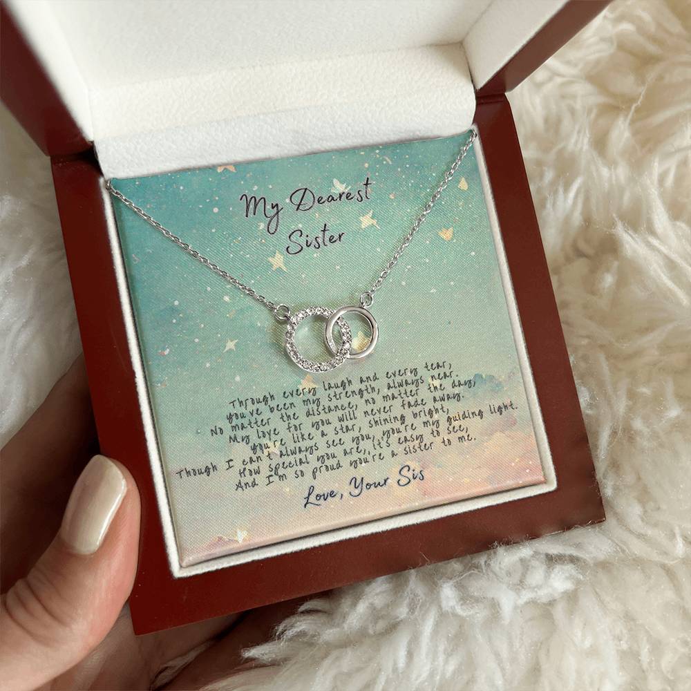 Sister Bond Necklace- Dearest Sister- You're My Guiding Light