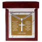 I Love You Dad- Cuban Chain With Cross Necklace