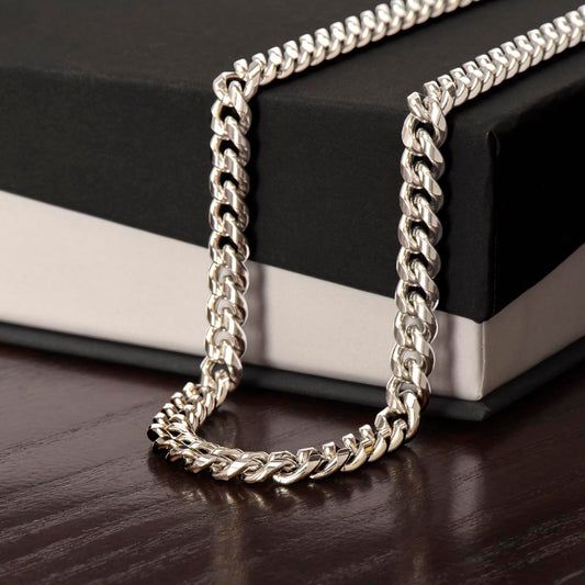 Men's 18k Yellow Gold Finish  Cuban Link Chain - Men's Gift