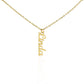 Vertical Name Charm Necklace