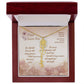 Custom Birth Flower Name Necklace- April