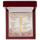 Custom Birth Flower Name Necklace- August