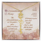 Custom Birth Flower Name Necklace- November