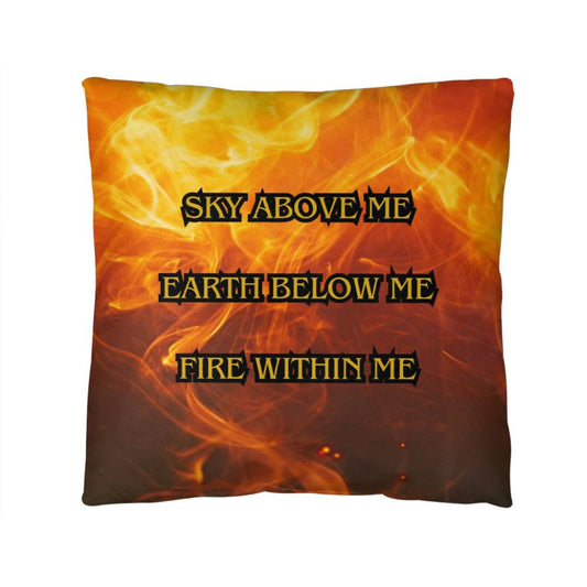 Fire Within Me Pillow (Sky Above, Earth Below)