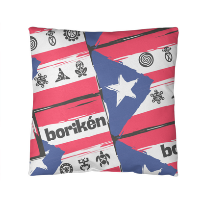 Borikén Indoor Outdoor Puerto Rico Accent Decorative Pillow