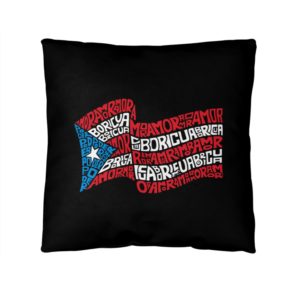 LeLoLai Puerto Rico Flag Indoor Outdoor Decorative Accent Pillow