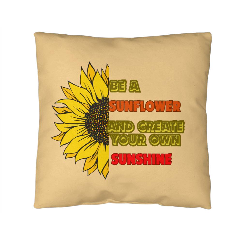 Be A Sunflower & Create Your Own Sunshine Pillow