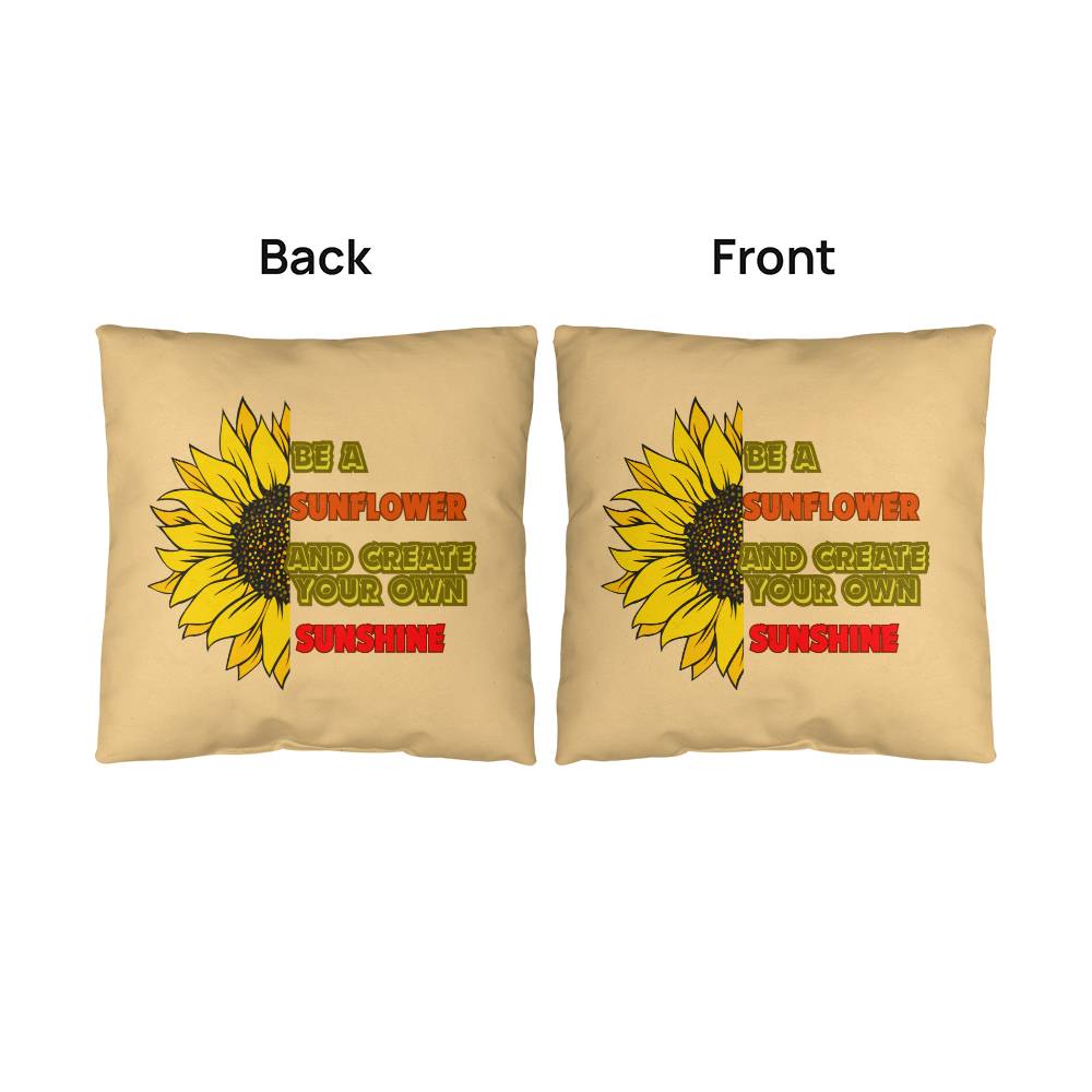 Be A Sunflower & Create Your Own Sunshine Pillow