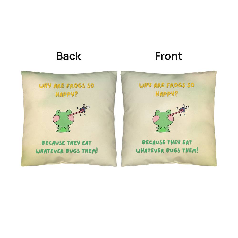 Happy Frog Pillow