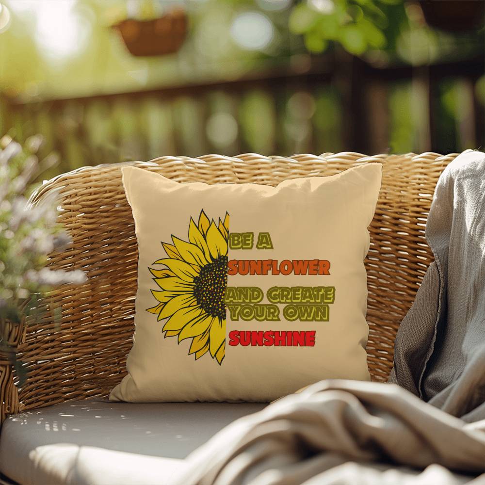 Be A Sunflower & Create Your Own Sunshine Pillow