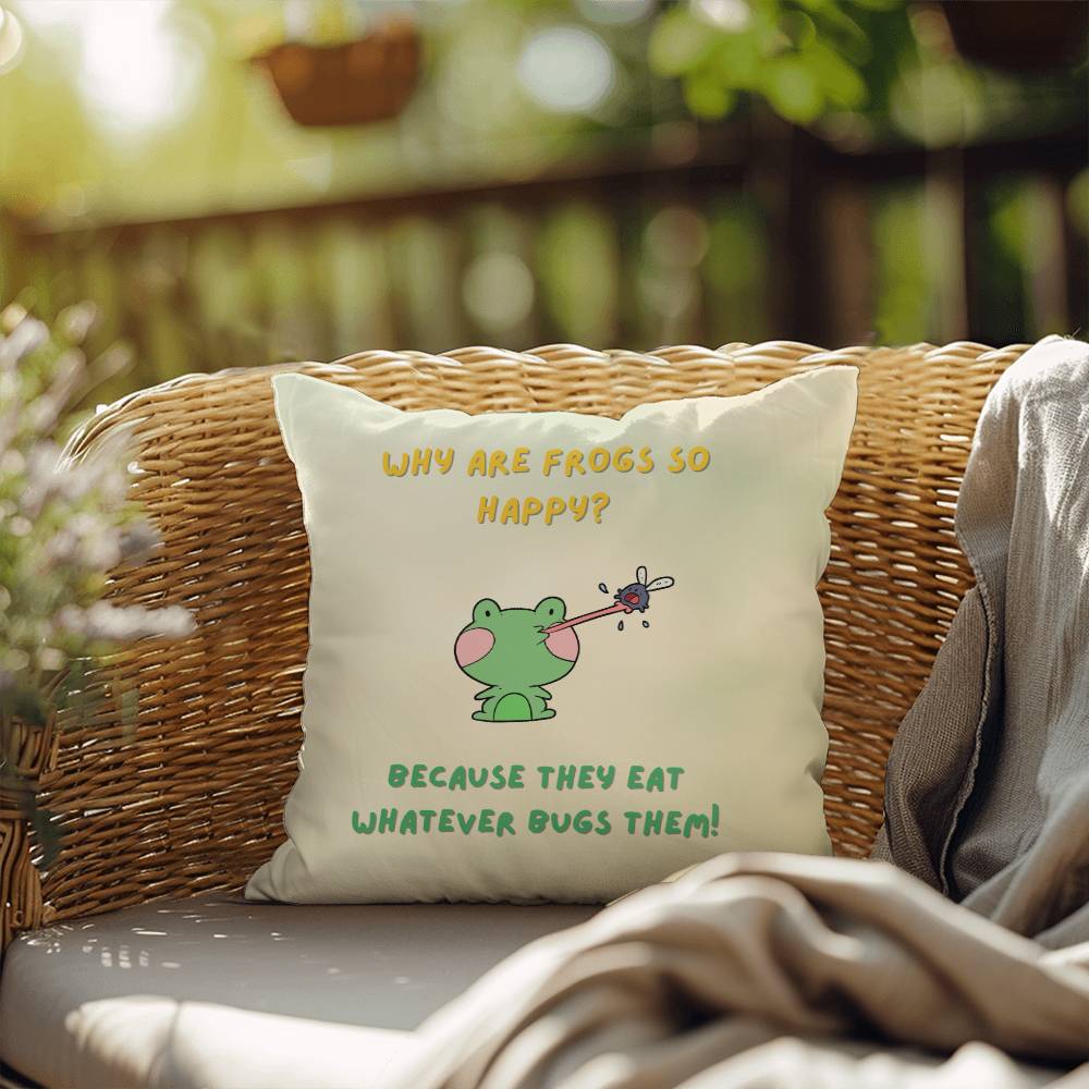 Happy Frog Pillow