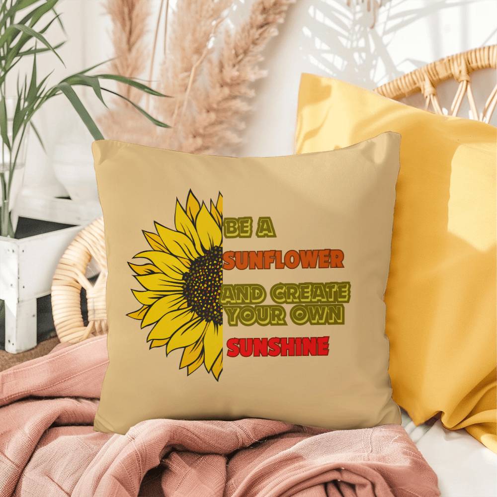 Be A Sunflower & Create Your Own Sunshine Pillow