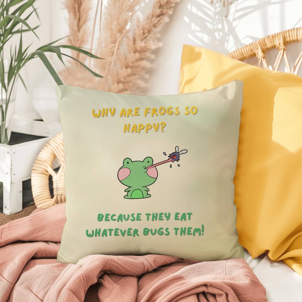 Happy Frog Pillow