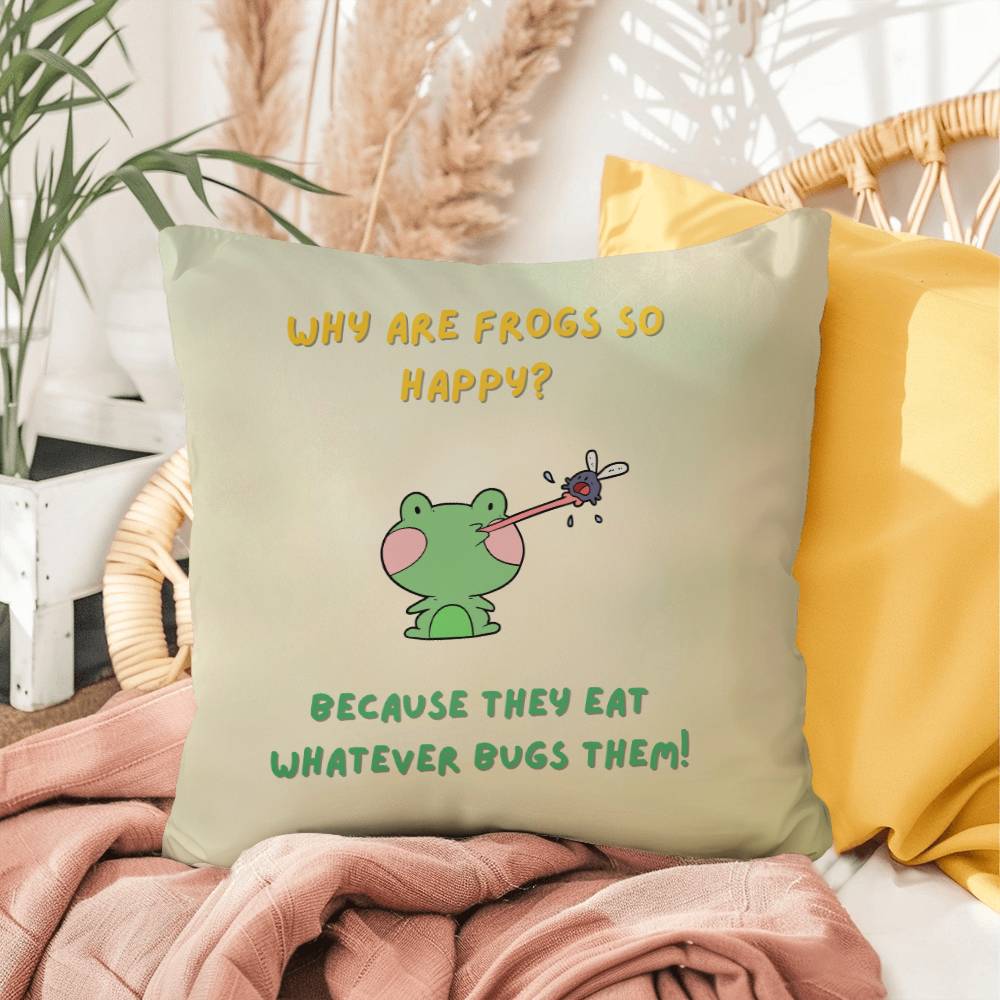 Happy Frog Pillow