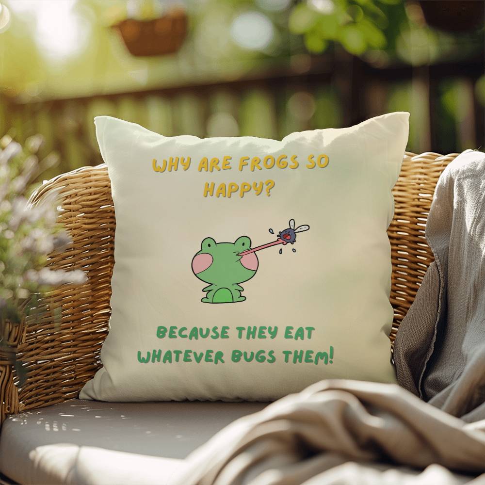 Happy Frog Pillow