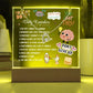Daily Reminders Acrylic Nightlight & Heart Necklace Bundle