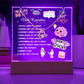 Daily Reminders Acrylic Nightlight & Heart Necklace Bundle