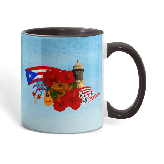 Taza Puerto Rico Distintos Colores - Puerto Rico Colorful Coffee Mug